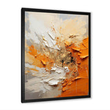 Orange and beige Echoes of modern shapes I - Abstract Canvas Wall Art