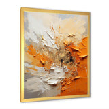 Orange and beige Echoes of modern shapes I - Abstract Canvas Wall Art