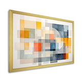 Multicolor cubes patterns IV - Abstract Canvas Wall Art