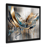 Abstract shapes and infinity lines  II - Abstract Canvas Wall Art