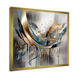 Abstract shapes and infinity lines  II - Abstract Canvas Wall Art