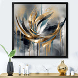 Abstract shapes and infinity lines  III - Abstract Canvas Wall Art