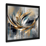 Abstract shapes and infinity lines  III - Abstract Canvas Wall Art