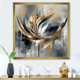 Abstract shapes and infinity lines  III - Abstract Canvas Wall Art