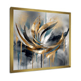 Abstract shapes and infinity lines  III - Abstract Canvas Wall Art