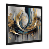 Abstract shapes and infinity lines  IV - Abstract Canvas Wall Art