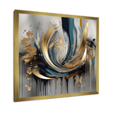 Abstract shapes and infinity lines  IV - Abstract Canvas Wall Art