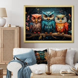 Stalking forest owls - Owl Wall Art Prints