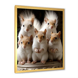Charming Squirrel Gathering - Squirrel Living Room Wall Art