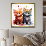 Joyful Kittens Playful Nursery - Animal Nursery Wall Decor