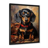 Cute Dog dachshund portrait - Dog Living Room Wall Art