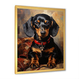 Cute Dog dachshund portrait - Dog Living Room Wall Art