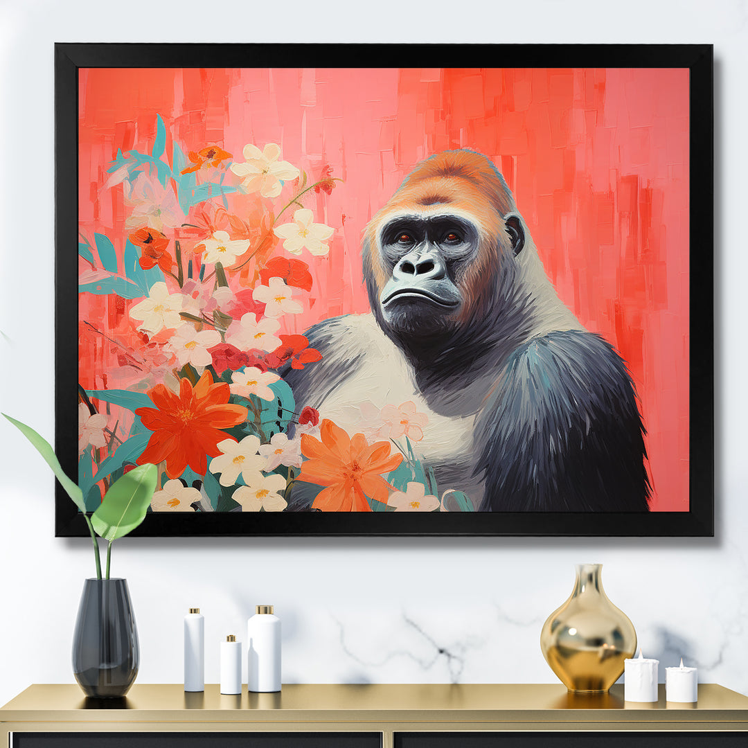 Vibrant Gorilla blooms - Gorilla Wall Art Prints