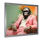 Pink and black Fashion first Gorilla suit - Pink Gorilla Wall Art