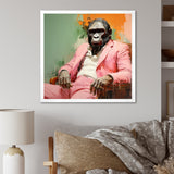 Pink and black Fashion first Gorilla suit - Pink Gorilla Wall Art
