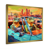 Reptile Riders Alligator and Lizards in Motion - Blue Alligator Wall Art