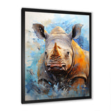 Grey Rhinoceros on the hunt - Rhinoceros Home Decor Art