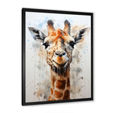 Minimalist Giraffe portrait - Giraffe Living Room Wall Art