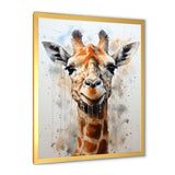 Minimalist Giraffe portrait - Giraffe Living Room Wall Art