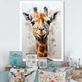 Minimalist Giraffe portrait - Giraffe Living Room Wall Art