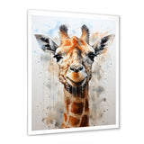 Minimalist Giraffe portrait - Giraffe Living Room Wall Art