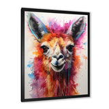 Portrait of a quirky Llama - Llama Canvas Wall Art