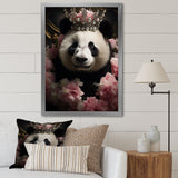 Regal Panda Crowned Portrait - Panda Wall Art Prints