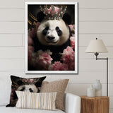 Regal Panda Crowned Portrait - Panda Wall Art Prints