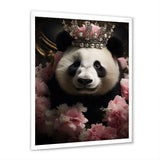 Regal Panda Crowned Portrait - Panda Wall Art Prints