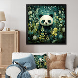 Cute panda children art - White Panda Wall Art