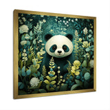 Cute panda children art - White Panda Wall Art