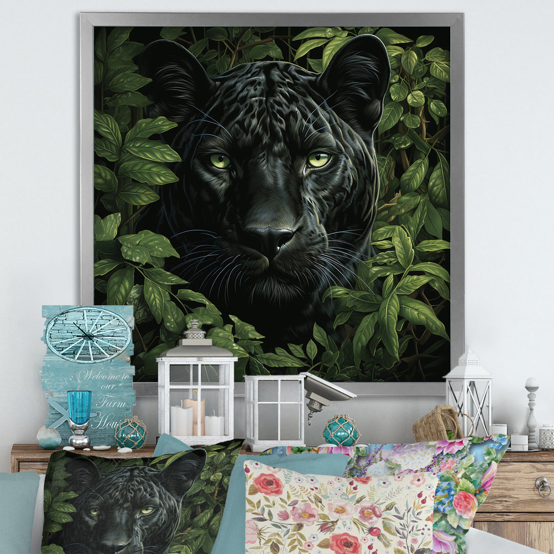 Shadow Panther camouflage - Panther Canvas Wall Art