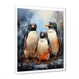 Winter Feathers Penguin family - Penguin Wall Decor