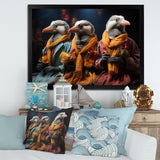 Relaxing penguins at the spa - Penguin Wall Decor