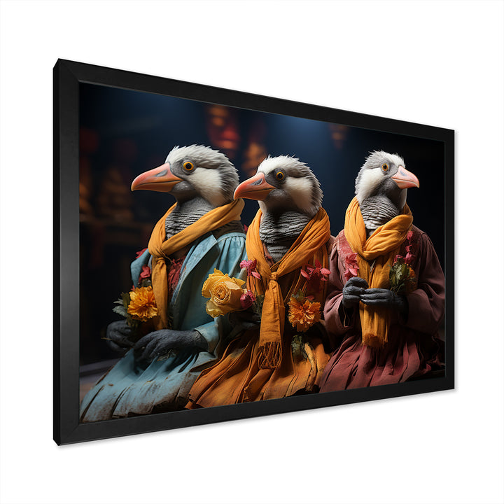 Relaxing penguins at the spa - Penguin Wall Decor