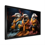 Relaxing penguins at the spa - Penguin Wall Decor