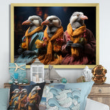 Relaxing penguins at the spa - Penguin Wall Decor