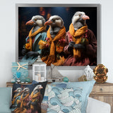 Relaxing penguins at the spa - Penguin Wall Decor