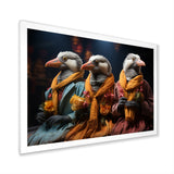 Relaxing penguins at the spa - Penguin Wall Decor