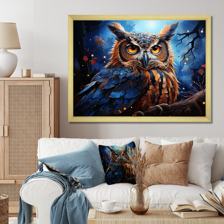 Mystic Owl in the moonlight - Owl Wall Art Prints