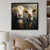 Portrait Scottish Highlander in suit - Cow Home Decor Art
