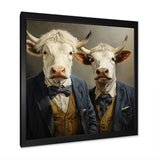Portrait Scottish Highlander in suit - Cow Home Decor Art