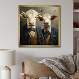 Portrait Scottish Highlander in suit - Cow Home Decor Art