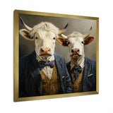 Portrait Scottish Highlander in suit - Cow Home Decor Art