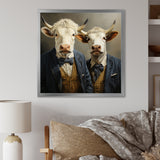 Portrait Scottish Highlander in suit - Cow Home Decor Art