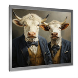 Portrait Scottish Highlander in suit - Cow Home Decor Art