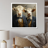 Portrait Scottish Highlander in suit - Cow Home Decor Art