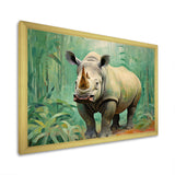 Rhinoceros jungle horizon - Rhinoceros Canvas Wall Art