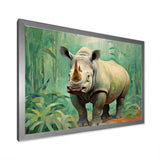 Rhinoceros jungle horizon - Rhinoceros Canvas Wall Art