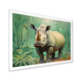 Rhinoceros jungle horizon - Rhinoceros Canvas Wall Art